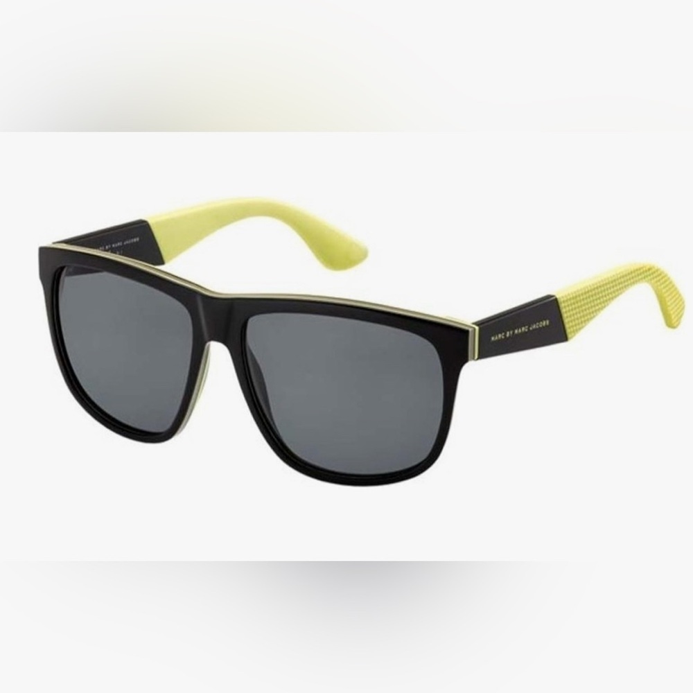 Marc by Marc Jacobs MMJ 417/S Black & Yellow Sunglasses | Unisex | Case Included
